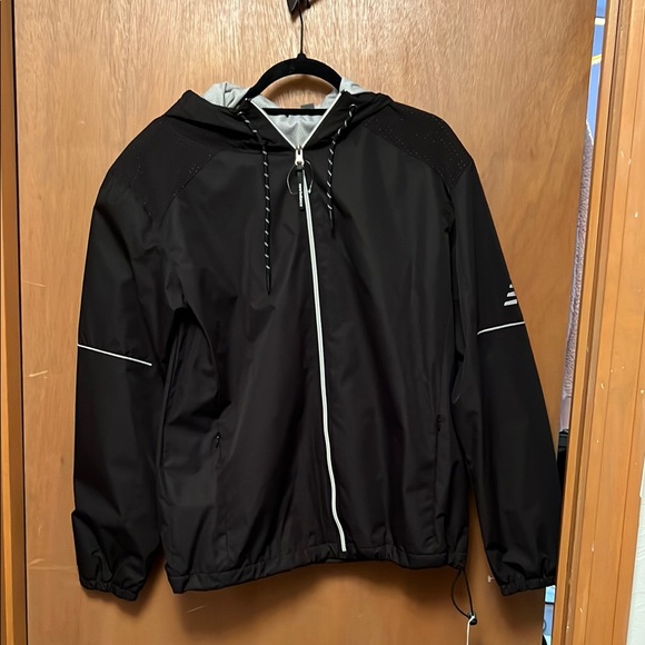 New Balance Other - New Balance Silver and Black Performance Jacket with Hood